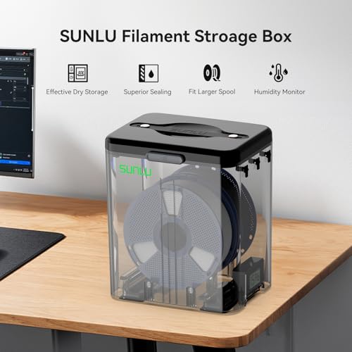 SUNLU Filament Dry Box - 3KG Filament Storage Box with Hygrometer - color: Filament Storage Box