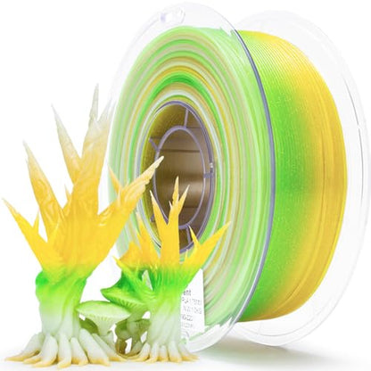 ZIRO 3D Printer Filament, Fast Color Change Twinkle Effect 1KG, White Lily - color: White Lily