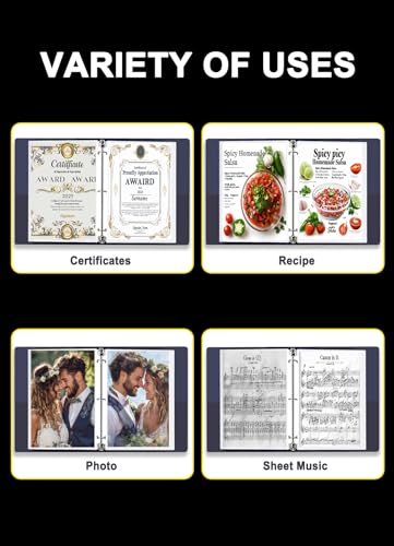 Golbsart Sheet Protectors 8.5 x 11, Page Protectors for 3 Ring Binder 100ct