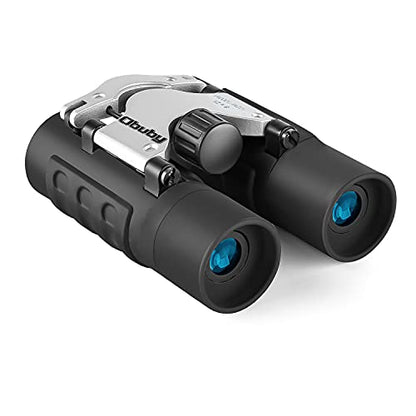 Real Binoculars for Kids Gifts for 3-12 Years Boys Girls 8x21 High-Resolution Optics Compact Toy Binocular for Bird Watching,Travel, Camping - color: Black
