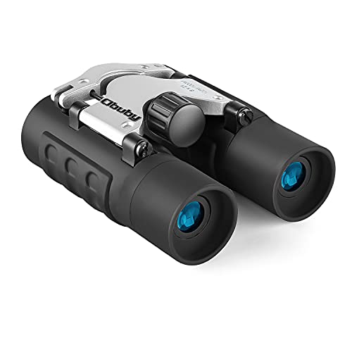 Real Binoculars for Kids Gifts for 3-12 Years Boys Girls 8x21 High-Resolution Optics Compact Toy Binocular for Bird Watching,Travel, Camping - color: Black