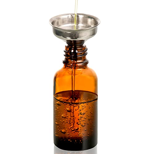 4 Pack, 2 oz Dropper Bottles with 2pcs Glass Pipettes(1ml) - Essential Oils Bottles for Health, Personal Care & Beauty - 60ml Thick Dark Amber Glass Tincture Bottle with Eye Droppers, Leakproof - color: Amber with Eye Droppers and 2 Graduated Droppers