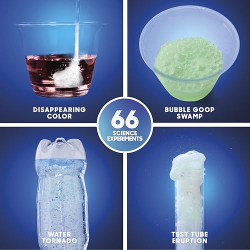 Discovery™ Super Reactions Science Kit – 66 Experiments STEM Lab for Kids| Includes Chemistry Tools, Volcano Mold, Slime, Reactions & Explosions|Educational Learning Toy|DIY Activity Set Gift| Ages 8+