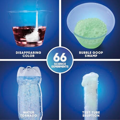 Discovery™ Super Reactions Science Kit – 66 Experiments STEM Lab for Kids| Includes Chemistry Tools, Volcano Mold, Slime, Reactions & Explosions|Educational Learning Toy|DIY Activity Set Gift| Ages 8+