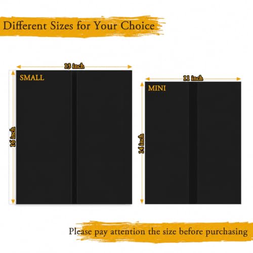 AKONEGE 4PCS Black Trifold Poster Board 26"x16" for Display & Presentation - color: Black, size: Medium-26 X 16 inches