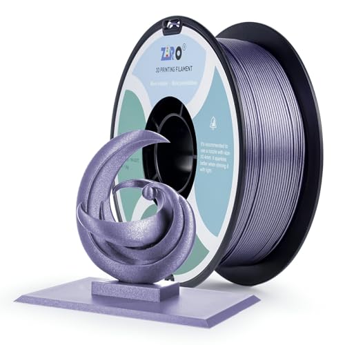 ZIRO 3D Printer Filament, 1.75mm Glitter Sparkle PLA, 1KG Diamond Lavender - color: Diamond-lavender