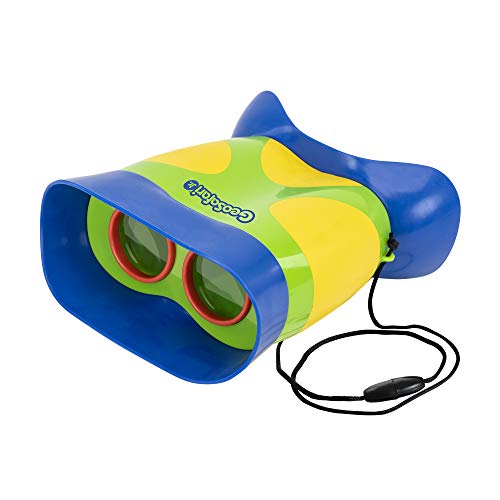 Educational Insights GeoSafari Kidnoculars - Toy Binoculars for Kids, Outdoor Toys for Kids Ages 4-8, Toddler Camping and Nature Toys, Lightweight Binoculars with Neck Strap, Bird Watching Gear - color: Green