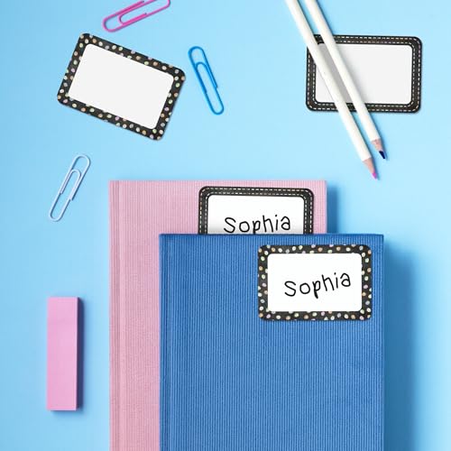 Mobiusea Creation Chalkboard Name Tag Stickers 80pcs Classroom Labels