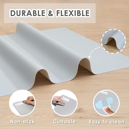 31.5" x 23.6" Extra Large Silicone Mat for Resin Casting, Crafts and Epoxy - color: Gray