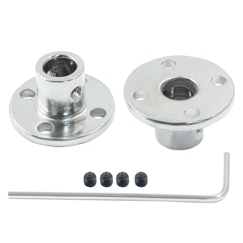 Luomorgo 3mm/1/8 inch Metal Flange Shaft Coupling, 4 Pcs - size: 3mm