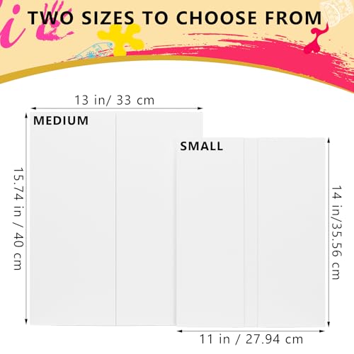 HAUTOCO 3 Pcs Small Trifold Poster Board 21'' x 14'' Project Boards - color: White, size: 21 x 14 inches
