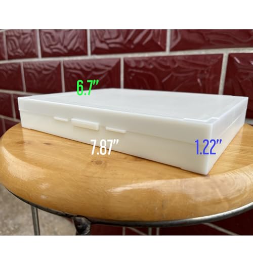 Microscope Slide Box,Plastic Microscope Slide Case Storage Holder (Hold 100 Slides) - size: Hold 100 Slides