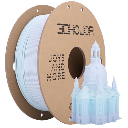 3DHoJor Matte Rainbow 3D Printer PLA Filament 1.75mm +/- 0.03 Multicolor Change Filament 1 KG(2.2lbs) Spool Fit Most FDM Printer-Blue Purple Green - color: Matterainbow: Blue Purple Green