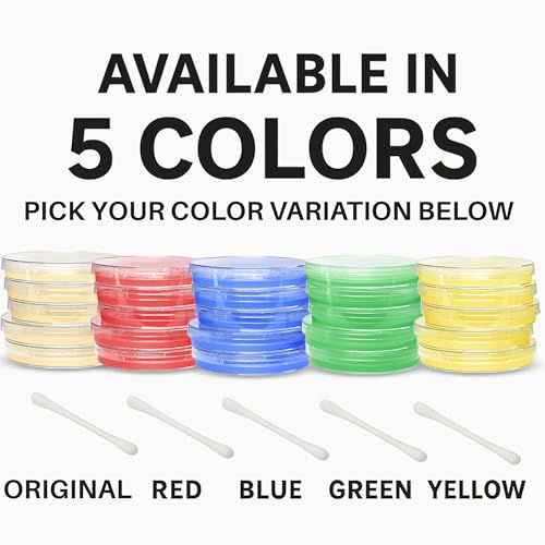 Evviva Sciences Nutrient Agar Petri Dishes Science Project Kit, Pre-Poured Agar Plates for Science Experiments, with Experiment eBook (Blue) - color: Blue