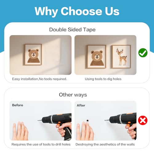 Double Sided Tape HeavyDuty,Double Sided Tape for Walls,80Pcs Oval 1.57" x 1.18" 2 Sided Sticky Waterproof Pads,Super Strong Removable Double-Sided Foam, Mounting Black Tape for Hanging - color: Pack of 80 Oval