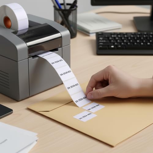 1" x 1" (25 mm x 25 mm) Blank Square QR Code Label, Square Removable Labels, Price Stickers for Both Home and Office, No Residue, 1380 Labels