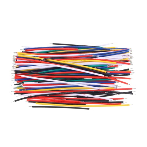 PATIKIL 24 AWG Solid Core Wire Kit, 130pcs PVC Coated Pre Tinned Copper Electrical Cable Hookup Jumper Wires for Electronic Projects