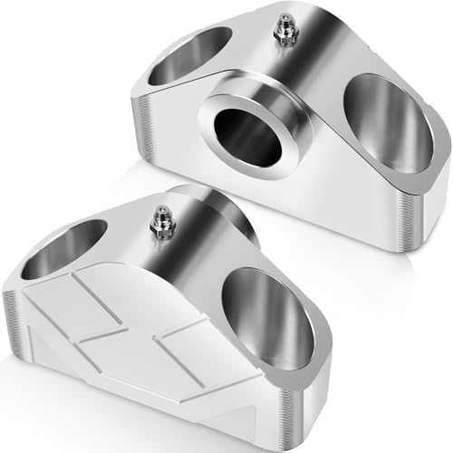 UTV Dump Bed Hinge Kit Compatible with 2016-2026 Can-Am Defender Commander Accessories, Heavy Duty Aluminum Truck Bed Hinges Mount Set, SXS Support Pivot Hinge Replacement, Easy Install - color: Silver