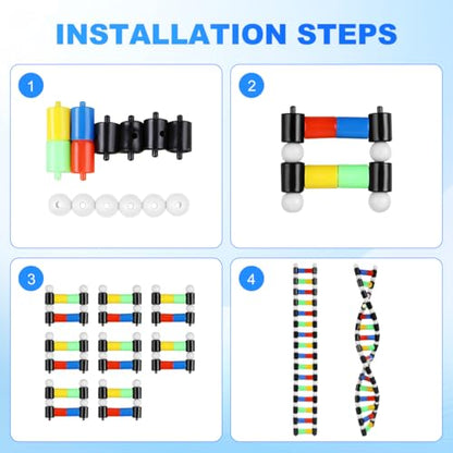 Generic DNA Model Double Helix Model Removable Molecular Kit for Science Class Biology Classroom Display Science Models for Students and Learning