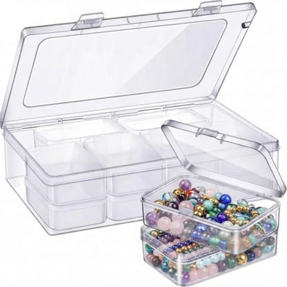 13 Pack Small Plastic Bead Organizers with Clear Case, 3.3 x 2.2 x 1 Inch - size: 3.3 x 2.2 x 1 Inch