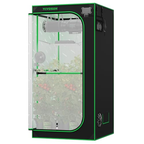 VIVOSUN P336 PRO Grow Tent 3x3 Indoor Growing Tents 36"x36"x 72" - size: 36"x36"x72"