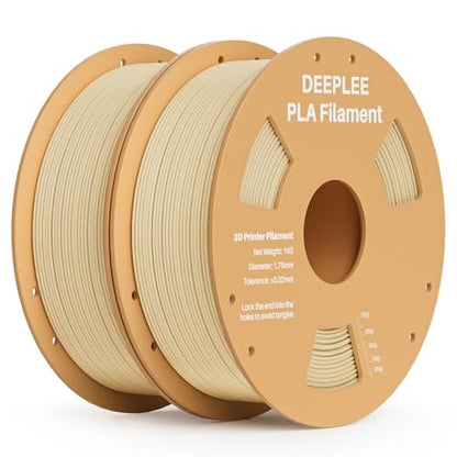 PLA 1.75mm 3D Printer Filament, 2 Pack 1kg Beige - color: 2*beige