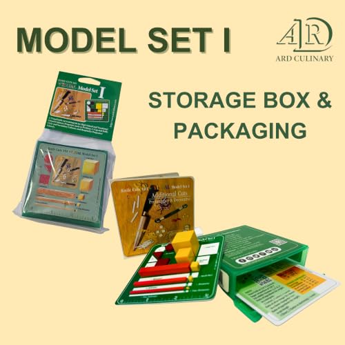 Knife Cuts 101, ARD Culinary 3D Visual Model Set 1-. A Level I Educational Precision Knife Skill Development Practice Reference Measuting Training Tool