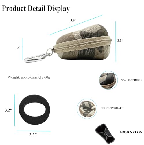 Travel Watch Case, Portable Single Watch Case Roll Storage Box for Men's Wristwatches & Smart Watches up to 50mm with 7.08'' X 7.08'' Cleaning Cloth, Camouflage - color: Camouflage