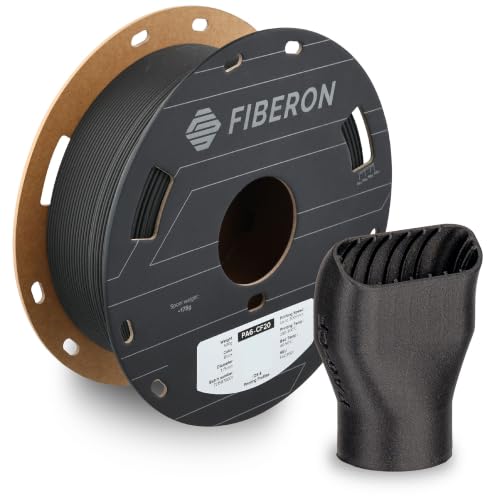 Polymaker Fiberon PA6-CF20 Carbon Fiber Nylon Filament 1.75mm, Black, 0.5kg - color: Black Pa6-cf20 0.5kg, size: NYLON