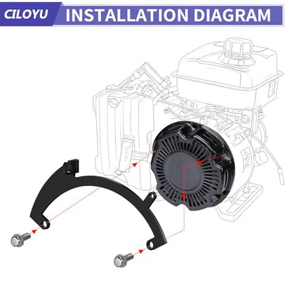 Performance Throttle Linkage Kit Compatible with Predator 79 Engine - color: Black