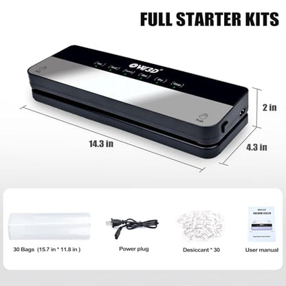 3D Filament Vacuum Sealer for Filament Storage Bags, Auto Completely Sealed, No air Leakage, 3D Printer Filament Storage Bags 30Pcs Vacuum Sealed Kit with 30 Desiccants - style: 30 Bags & Vacuum Sealer