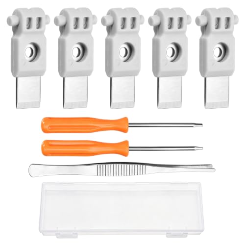 5Pcs Replacement Filament Cutter Blades for Bambu lab P1S/P1P/X1/X1C/H2S/A1/A1 Mini 3D Printer, Precision Metal Cutting Blades with H1.5&H2.0 Screwdrivers,Tweezers, Prevent Filament Jams