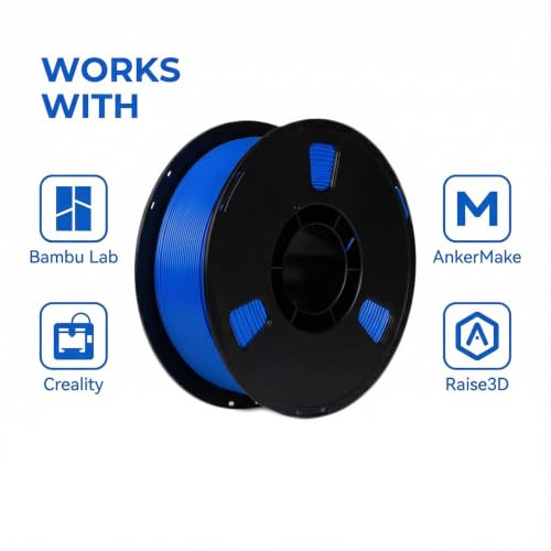 Matte PLA + 3D Printer Filament,PLA + Filament 1.75mm, Neatly Wound 3D Printing Filament 1.75mm, Dimensional Accuracy +/- 0.02 mm, Fit Most FDM 3D Printers, 1kg Spool (2.2lbs) (Sky Blue) - color: Sky Blue
