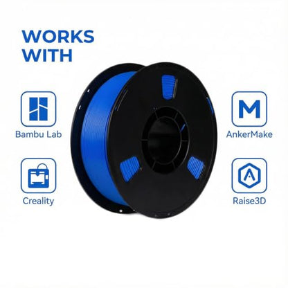 Matte PLA + 3D Printer Filament,PLA + Filament 1.75mm, Neatly Wound 3D Printing Filament 1.75mm, Dimensional Accuracy +/- 0.02 mm, Fit Most FDM 3D Printers, 1kg Spool (2.2lbs) (Sky Blue) - color: Sky Blue