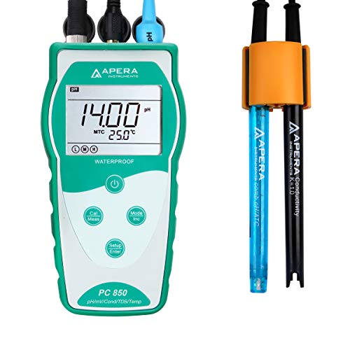 Apera Instruments Value Series PC850 Portable Handheld pH/Conductivity Multi-Parameter Meter Kit (AI5514) - style: pH+Conductivity/TDS