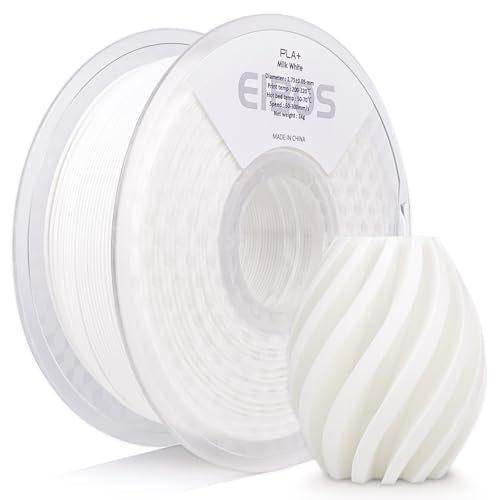 Silk Ribbon PLA 3D Printer Filament, Tri-Color Fast Color Changing PLA 1.75mm, Shiny Multicolor 3D Printing Filament 1kg / 2.2lbs, Milk White - color: White