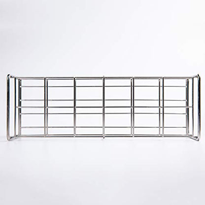 Stainless Steel Test Tube Rack,12 Holes,Outer Diameter Permitted of Tubes 34-36mm,Wire Constructed, 6x2 Format,Adamas-Beta - size: 34-36mm 6×2