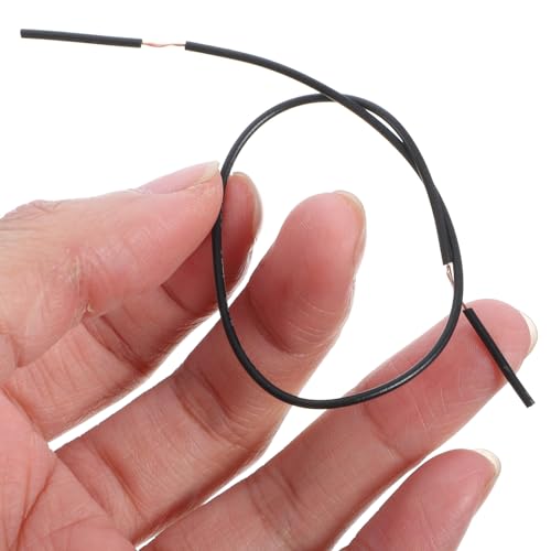 SEWACC 100pcs Interconnect Circuit Wire Physics Laboratory Electricity Connection Wire Black - color: Black