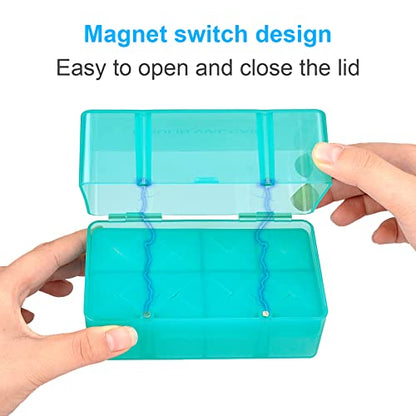 8-Holes Medication Vial Storage Box for Fridge, Insulin Vial Holder Organizer Case Fits Various 5ml-15ml Injectable Medicines Vials - Green - color: Green
