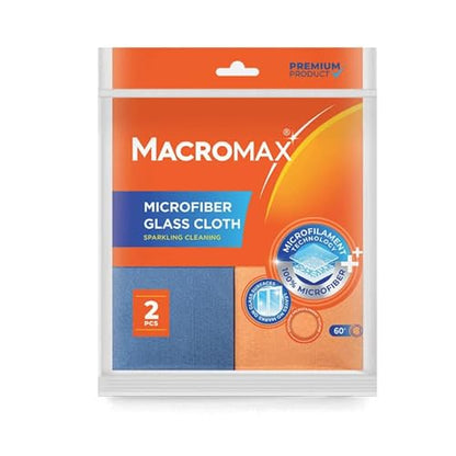 Macro Max Microfiber Glass Cloths 10 Pack, Streak Free Window