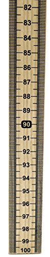 EISCO Meter Stick Single Sided Hardwood Metric Meter Stick with Vertical Reading and Zero Top