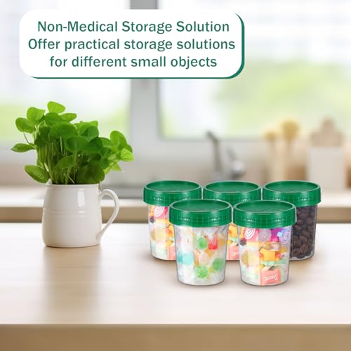 Geiserailie 100 Pcs Urine Cups 4oz Disposable Specimen Container,Green - color: Green