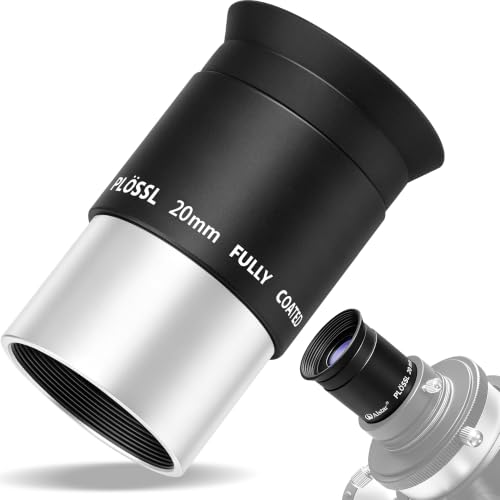 Alstar Eyepiece 20mm 1.25 Inch Plossl Eyepiece Telescope Lense 50° Wide FOV - size: 20MM