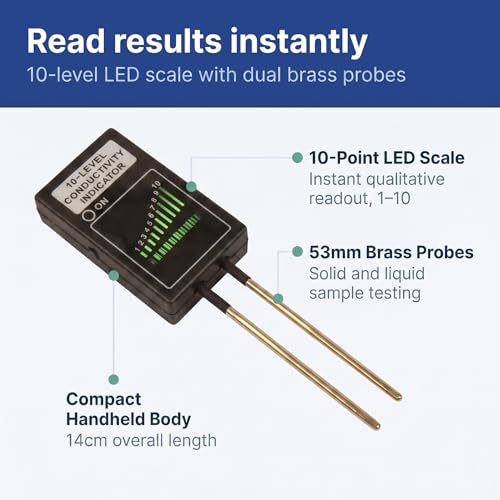 United Scientific™ Electric Conductivity Tester, Meter for Lab & Classroom