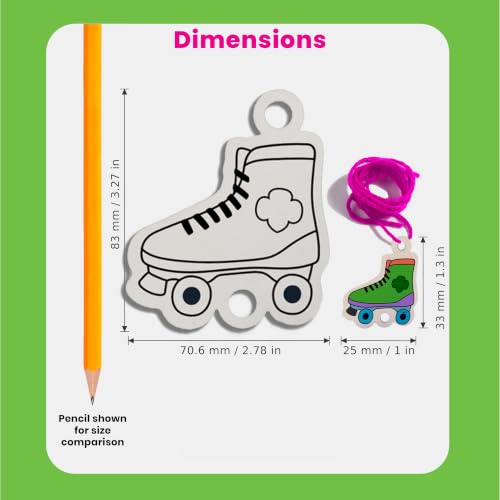 Ooly DIY Shrink Art Bracelet Kit, 30 Pc - Girl Scouts Officially Licensed - color: Girl Scouts Bracelet Kit