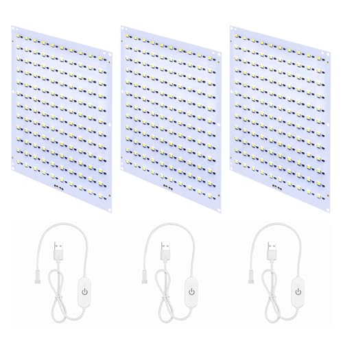Upgrade 3PCS CMYK LED Backlight Board Kit FAZ007 for Bambu Lab Makerworld Accessories,Control Brightness USB Dimmer Switch, 120 LED Beads, 3D Printer Light Box 5V Type-c Powered - color: 3 PCS CMYK LED