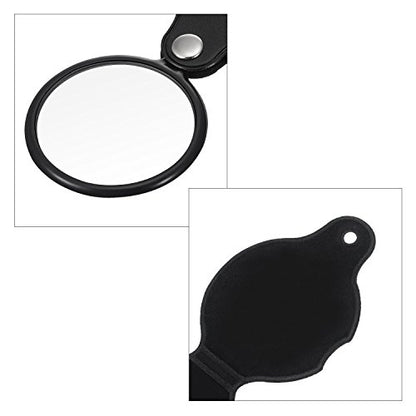 HESTYA 4 Pcs 10x Mini Magnifying Glass Folding Pocket Magnifier Glass Loupe