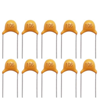 mxuteuk 10uF 106 Ceramic Capacitors 10uF-106 Multilayer Monolithic Capacitor (Pack of 100Pcs) - size: 10uF-106