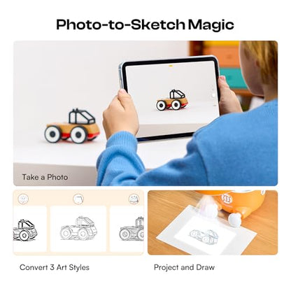 Caydo T3 AI Drawing Projector, Christmas & Birthday Gift for Kids Ages 5+ - color: T3 Drawing Projector