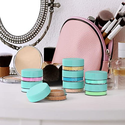 Sample Containers, Lip Balm Containers, Small, Blue Plastic, 3 Gram, 50PK - color: Blue, size: 50 Pack
